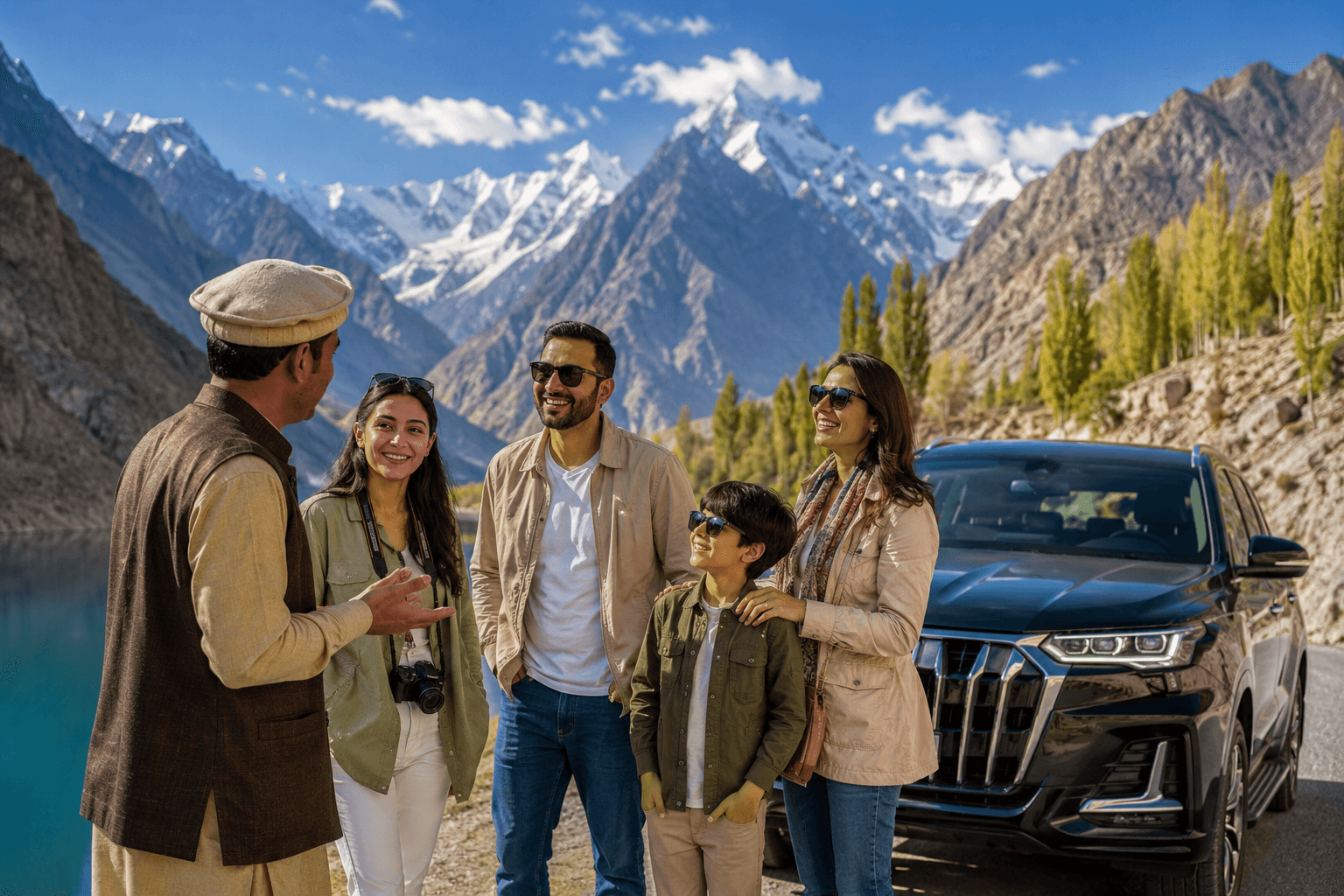 Family travel with professional airport transfer service in Pakistan